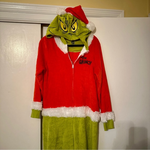 NWT The Grinch Dr Seuss Christmas Oneies Family Sleepwear Women L unisex - Picture 9 of 14